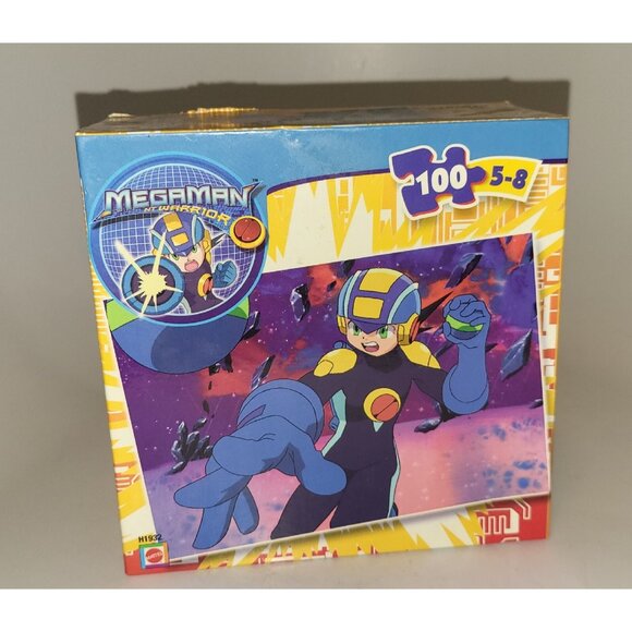 Megaman NT Warrior 100 Piece Puzzle Mattel Complete Jigsaw Puzzle New OPEN BOX - Picture 1 of 10